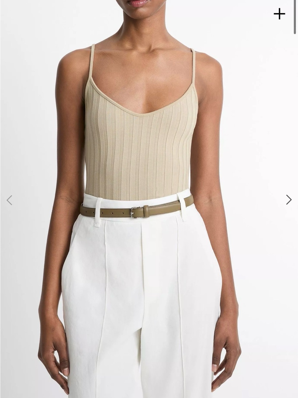 Vince Ribbed V-Neck Cami